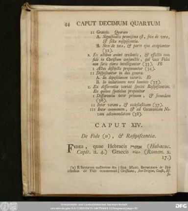 Caput XIV. De Fide, & Resipiscentia.