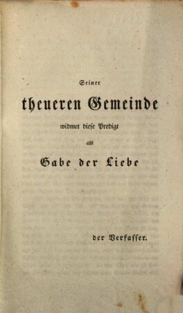 Eins ist noth! : Predigt über Evangel. Luc. 10, 41, 42 am letzten Abend des Jahres 1833 in Schweinfurt