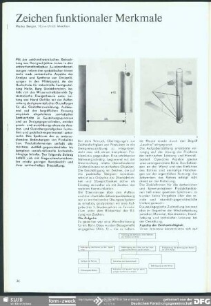 Zeichen funktionaler Merkmale