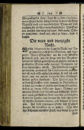 Die neun und viertzigste Nacht.