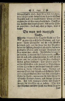 Die neun und viertzigste Nacht.