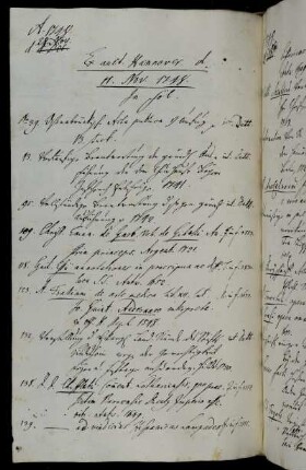 Ex auct. Hannover. d. 11. Nov. 1748. [Nebst beigefügten Titeln, S. 223.]