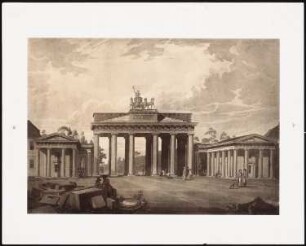 Brandenburger Tor, Berlin: Perspektivische Ansicht (wie Inv.Nr. 5962)