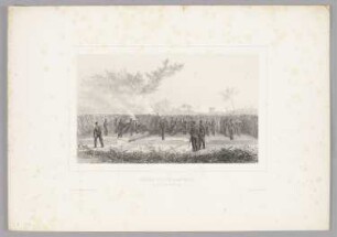 Ouverture du feu de la batterie N°. 1, Blatt 17 der Folge "Expédition et siège de Rome"