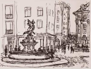 Dresden: Gänsediebbrunnen