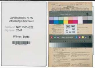 Entnazifizierung Berta Wilmer , geb. 18.04.1887 (Geschaeftsinhaberin)