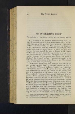 An Interesting Book