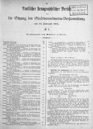No. 3, 19. Januar 1905