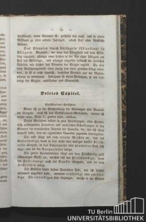 Drittes Capitel. Classifications-Verfahren.