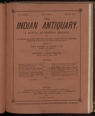 Part CLXXV... October, 1885.