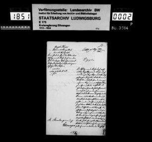 Schuldenwesen der Schulgemeinde Buchenbach