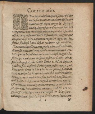 Continuatio.