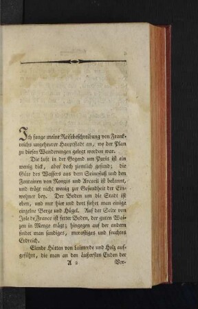 [Vertrauliche Schilderung einer Reise durch Frankreich und Italien.]