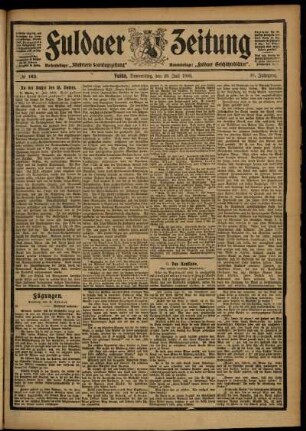 Ausgabe vom Donnerstag, den 23. Juli 1903.