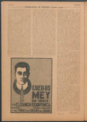 Colaboradores de Atlántida : Leopoldo Lugones