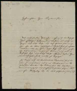 Brief von August Kiel an Louis Spohr