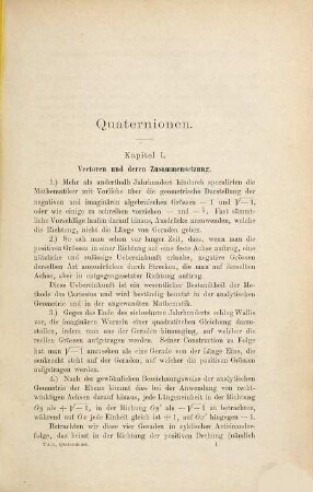 Elementares Handbuch der Quaternionen