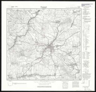 Meßtischblatt 4259 : Freystadt in Niederschlesien, 1936? : Freystadt in Niederschlesien. - Hrsg. 1901, bericht. 1933. - 1:25000. - [Berlin]: Reichsamt für Landesaufnahme, [1936?]. - 1 Kt.