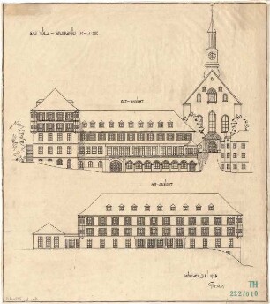 Fischer, Theodor; Bad Tölz (Bayern); Bruckbräu - Ost - u. Südseite (Ansichten)