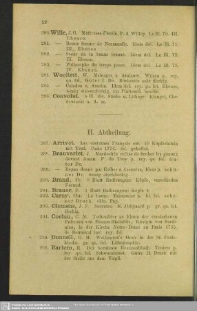 II. Abtheilung