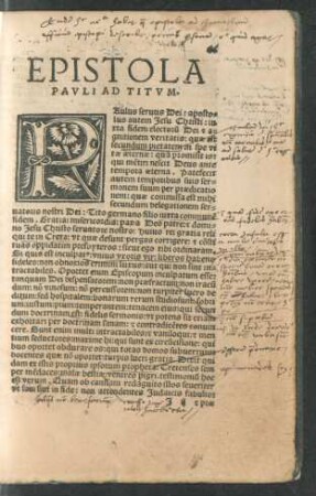 Epistola Pauli Ad Titum.