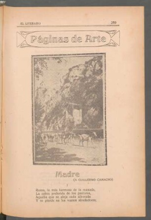 Madre : (A Guillermo Camacho) - Páginas de arte