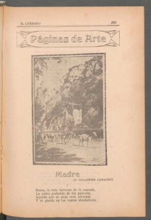 Madre : (A Guillermo Camacho) - Páginas de arte