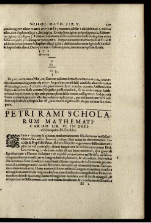Petri rami scholarum mathematicarum. Lib VI.