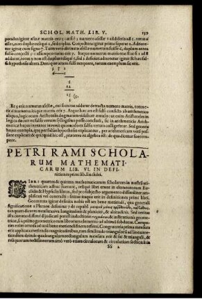 Petri rami scholarum mathematicarum. Lib VI.