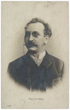 Reproduktion Fotografie von Paul Lindau (1839-1919)
