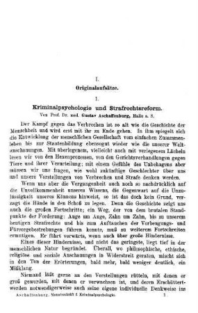 1-7, Kriminalpsychologie und Strafrechtsreform