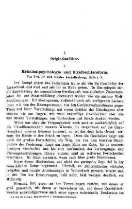 1-7, Kriminalpsychologie und Strafrechtsreform