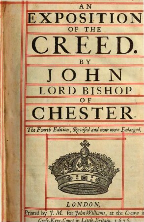 An exposition of the Creed