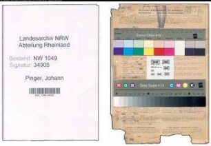 Entnazifizierung Johann Pinger , geb. 06.05.1899 (Justizinspektor)