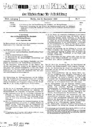 4. Anweisung über die Durchführung der Abschluß- und Reifeprüfungen : vom 1. September 1982