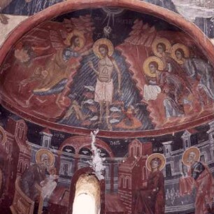 Chios Süd. Panagía Krina. Freskenausmalung des 15. Jh