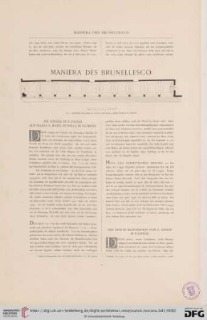 Maniera des Brunellesco