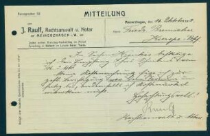 Mitteilung