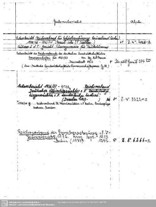 Jahresbericht Reichsverband