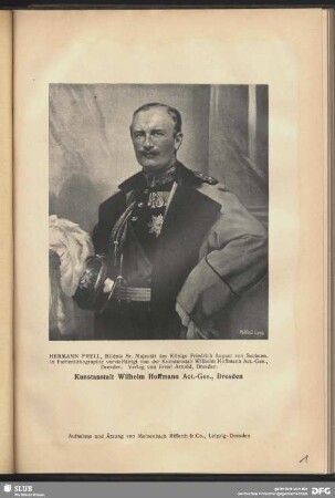 Bildnis Sr. Majestät des Königs Friedrich August von Sachsen