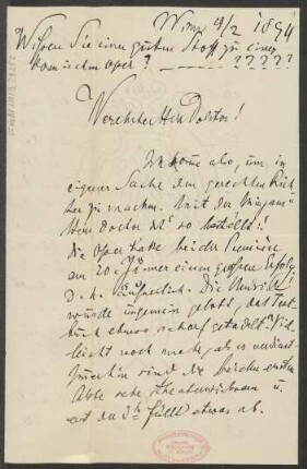 Brief an B. Schott's Söhne : 04.02.1894