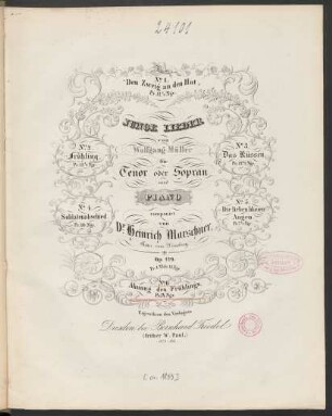 No. 6: Ahnung Des Frühlings : Op. 129. No. 6.