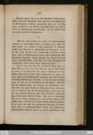 6. [Eröffnungsrede der philosophischen Vorlesungen (zu Wittenberg)]