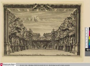 Palais du Fleuue Sangar; [Entwurf einer Bühnendekoration]