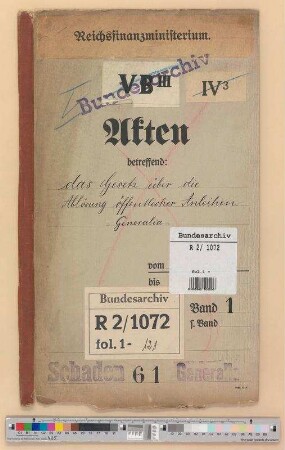 Gesetz über Ablösung öffentlicher Anleihen