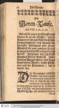Die Moren-Taufe