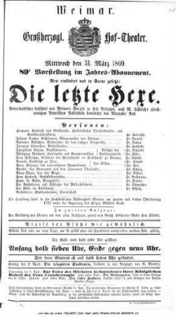 Die letzte Hexe