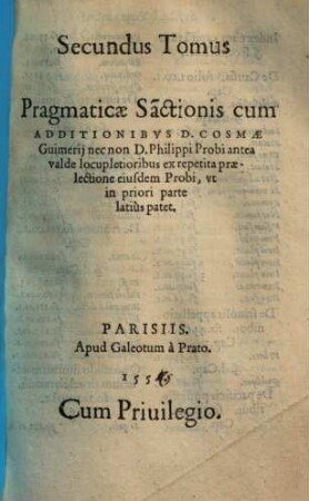 Pragmatica Sanctio. II.