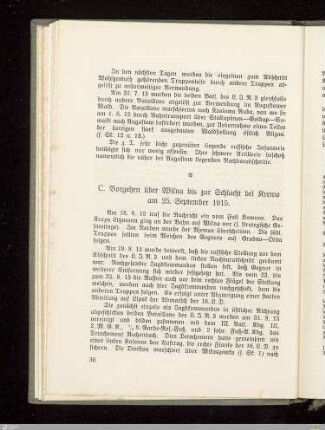 C. Vorgehen über Wilna bis zur Schlacht bei Krewo ...