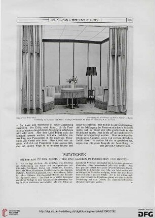 Imitationen: Ein Beitrag zu dem Thema "Treu und Glauben in Produktion und Handel"